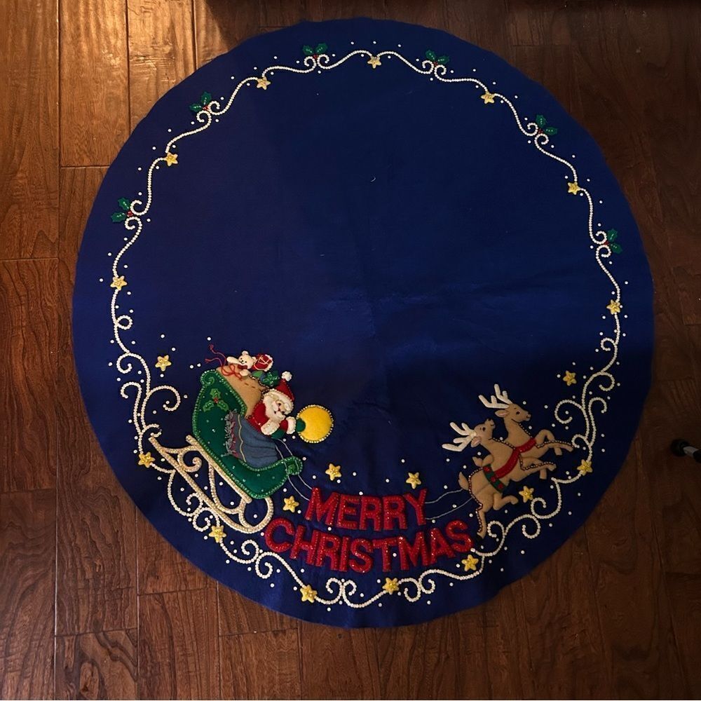 Handmade Tablecover or could be used as a Treeskirt 40” diameter